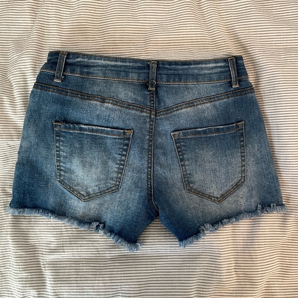 Stretch Denim shorts size 0 - Picture 2 of 6